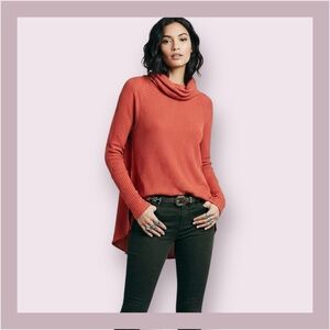 Free People We The Free “Kristina" Cayenne Thermal Pullover